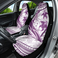 Purple Polynesia Car Seat Cover Polynesian Turtle Shark Tattoo Tropical Vintage