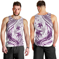 Purple Polynesia Men Tank Top Polynesian Turtle Shark Tattoo Tropical Vintage LT14 - Polynesian Pride