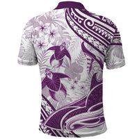 Purple Polynesia Polo Shirt Polynesian Turtle Shark Tattoo Tropical Vintage LT14 - Polynesian Pride