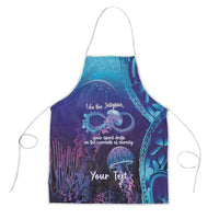 Polynesia Jellyfish Memorial Personalised Apron Infinity Jellies Polynesian Pattern
