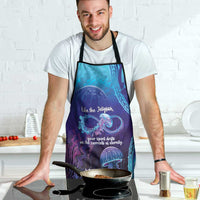 Polynesia Jellyfish Memorial Personalised Apron Infinity Jellies Polynesian Pattern