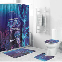 Polynesia Jellyfish Memorial Personalised Bathroom Set Infinity Jellies Polynesian Pattern