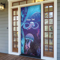 Polynesia Jellyfish Memorial Personalised Door Cover Infinity Jellies Polynesian Pattern