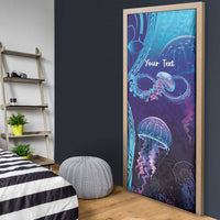 Polynesia Jellyfish Memorial Personalised Door Cover Infinity Jellies Polynesian Pattern