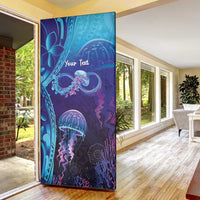 Polynesia Jellyfish Memorial Personalised Door Cover Infinity Jellies Polynesian Pattern