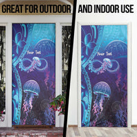 Polynesia Jellyfish Memorial Personalised Door Cover Infinity Jellies Polynesian Pattern