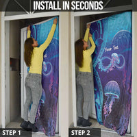 Polynesia Jellyfish Memorial Personalised Door Cover Infinity Jellies Polynesian Pattern