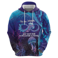 Polynesia Jellyfish Memorial Personalised Zip Hoodie Infinity Jellies Polynesian Pattern LT14 - Polynesian Pride