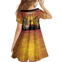 Australia And New Zealand ANZAC Family Matching Off The Shoulder Long Sleeve Dress and Hawaiian Shirt Aussie Kangaroo With Aotearoa Kiwi Lest We Forget