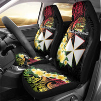Wallis and Futuna Victory Day Car Seat Cover Liberty Equality Fraternity Polynesian Plumeria