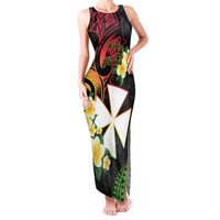 Wallis and Futuna Victory Day Family Matching Tank Maxi Dress and Hawaiian Shirt Liberty Equality Fraternity Polynesian Plumeria