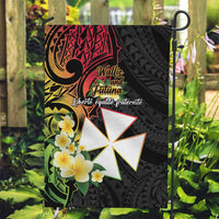 Wallis and Futuna Victory Day Garden Flag Liberty Equality Fraternity Polynesian Plumeria