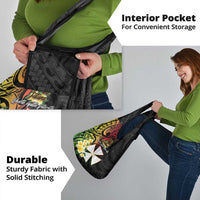 Wallis and Futuna Victory Day Grocery Bag Liberty Equality Fraternity Polynesian Plumeria