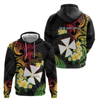 Wallis and Futuna Victory Day Hoodie Liberty Equality Fraternity Polynesian Plumeria