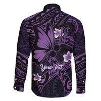 Personalised Fibromyalgia Awareness Month Family Matching Off Shoulder Maxi Dress and Hawaiian Shirt Fibro Warrior Strength In Every Struggle