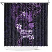 Personalised Fibromyalgia Awareness Month Shower Curtain Fibro Warrior Strength In Every Struggle