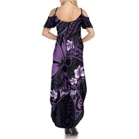 Personalised Fibromyalgia Awareness Month Summer Maxi Dress Fibro Warrior Strength In Every Struggle LT14 - Polynesian Pride