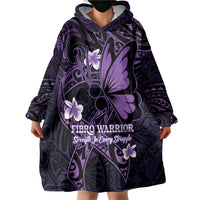 Personalised Fibromyalgia Awareness Month Wearable Blanket Hoodie Fibro Warrior Strength In Every Struggle