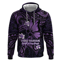 Personalised Fibromyalgia Awareness Month Zip Hoodie Fibro Warrior Strength In Every Struggle