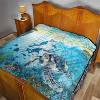 Personalized Snorkeling Hawaii Quilt Ocean Lover Hawaiian Kakau Honu Turtle