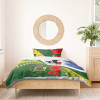 Cook Islands ANZAC Day Bedding Set Last Post Lest We Forget