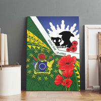 Cook Islands ANZAC Day Canvas Wall Art Last Post Lest We Forget