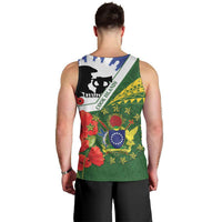Cook Islands ANZAC Day Men Tank Top Last Post Lest We Forget