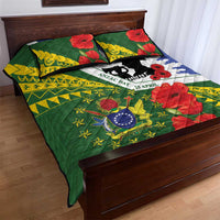 Cook Islands ANZAC Day Quilt Bed Set Last Post Lest We Forget