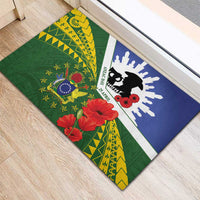 Cook Islands ANZAC Day Rubber Doormat Last Post Lest We Forget