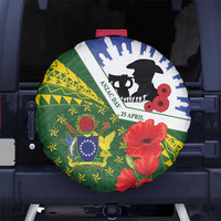 Cook Islands ANZAC Day Spare Tire Cover Last Post Lest We Forget