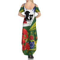 Cook Islands ANZAC Day Summer Maxi Dress Last Post Lest We Forget