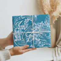 Blue Polynesia Hammerhead Shark Tattoo With Plumeria Lei Wrapping Paper - Polynesian Pride