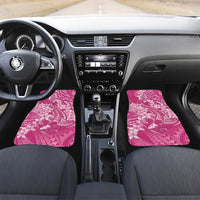 Pink Polynesia Hammerhead Shark Tattoo With Plumeria Lei Car Mats