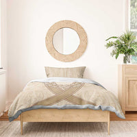 Mauri Ribaberiki Kiribati Bedding Set Cowrie Shells Lei Palm Leaf Weaving