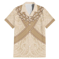 Mauri Ribaberiki Kiribati Family Matching Mermaid Dress and Hawaiian Shirt Cowrie Shells Lei Palm Leaf Weaving