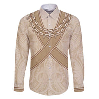 Mauri Ribaberiki Kiribati Family Matching Off Shoulder Short Dress and Hawaiian Shirt Cowrie Shells Lei Palm Leaf Weaving