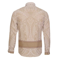 Mauri Ribaberiki Kiribati Family Matching Off Shoulder Short Dress and Hawaiian Shirt Cowrie Shells Lei Palm Leaf Weaving