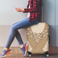 Mauri Ribaberiki Kiribati Luggage Cover Cowrie Shells Lei Palm Leaf Weaving