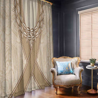 Mauri Ribaberiki Kiribati Window Curtain Cowrie Shells Lei Palm Leaf Weaving