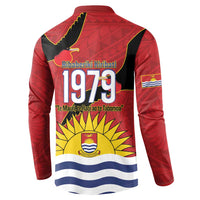 Mauri Kiribati Independence Day Button Sweatshirt 1979 Proud National Frigatebird