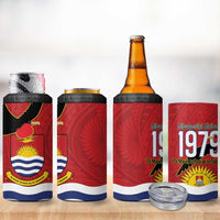 Mauri Kiribati Independence Day 4 in 1 Can Cooler Tumbler 1979 Proud National Frigatebird