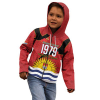 Mauri Kiribati Independence Day Kid Hoodie 1979 Proud National Frigatebird