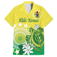 Cook Islands Independence Day Hawaiian Shirt Kuki Airani Tiare Maori Polynesian Pattern - Green LT14 Green - Polynesian Pride