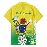 Cook Islands Independence Day Hawaiian Shirt Kuki Airani Tiare Maori Polynesian Pattern - Green LT14 - Polynesian Pride