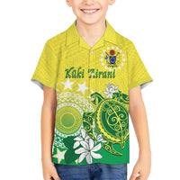 Cook Islands Independence Day Hawaiian Shirt Kuki Airani Tiare Maori Polynesian Pattern - Green LT14 - Polynesian Pride