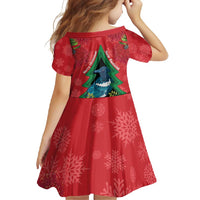 New Zealand Christmas In July Family Matching Off Shoulder Maxi Dress and Hawaiian Shirt Kowhai Tui Bird With Pohutukawa - Red