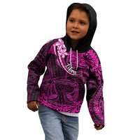 Polynesian Pride Libra Zodiac Kid Hoodie Astrological Sign Tribal Plumeria Pink Galaxy LT14 - Polynesian Pride