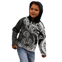 Polynesian Pride Scorpio Zodiac Kid Hoodie Astrological Sign Tribal Plumeria Black LT14 - Polynesian Pride