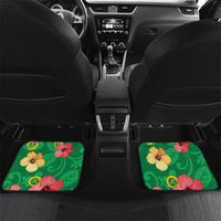 Custom Vanuatu Cricket Car Mats 2024 Tropical Flowers Version