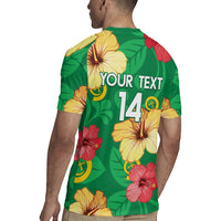 Custom Vanuatu Cricket Rugby Jersey 2024 Tropical Flowers Version